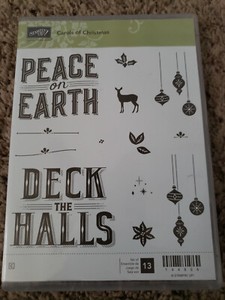 Stampin Up Carols of Christmas 13 Piece Set Peace on Earth Deck the Halls 