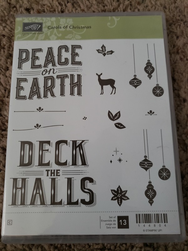 Stampin Up Carols of Christmas 13 Piece Set Peace on Earth Deck the Halls 