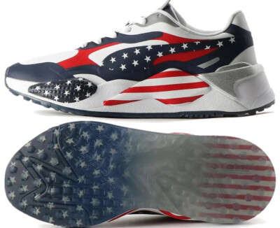Puma ゴルフシューズ アメリカ国旗デザイン Golf Equipment Gary Woodland American Flag Puma Golf Shoes Puma RS