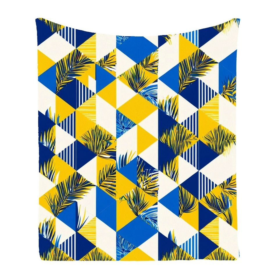 Exotic Geometric Spots Warm Bedspread Sofa Throw Blanket Holiday Birthday Gift - Image 4 of 4