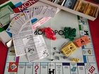 Vintage 1961 Monopoly Board Game - Parker Bros. - MISSING 2 Tokens