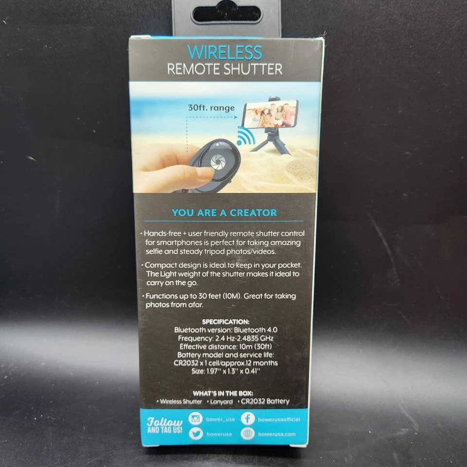 Bower Smart Photography Series Wireless Remote Shutter NEW - Image 2 of 3