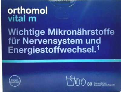 ORTHOMOL Vital M 30 Granulat Kapseln Kombi Orange PZN 01319838