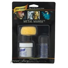 Graftobian Metal Mania Cosmetic Pro/FX Collection Powdered Metals Kit- Silver