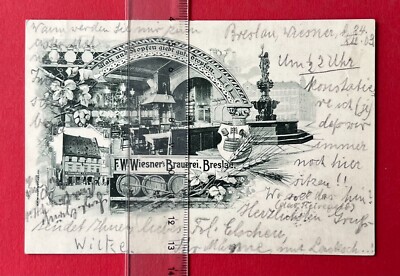 AK BRESLAU in Schlesien 1903 F. W. W. Brauerei    RAR  ( 131360