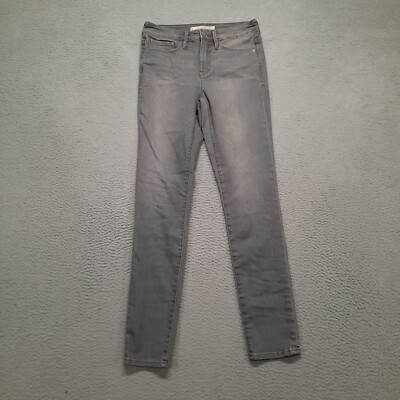 Athleta Sculptek Ankle Skinny Jeans Womens Size Gray Denim