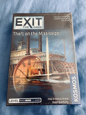 EXIT The Game: Theft on the Mississippi (Kosmos Complete Game) NEW Sealed ￼