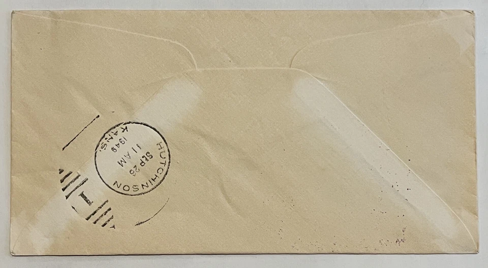 Salina Kansas Blue Skyway 1949 cubierta caché Continental Airlines Foto 2 de 2