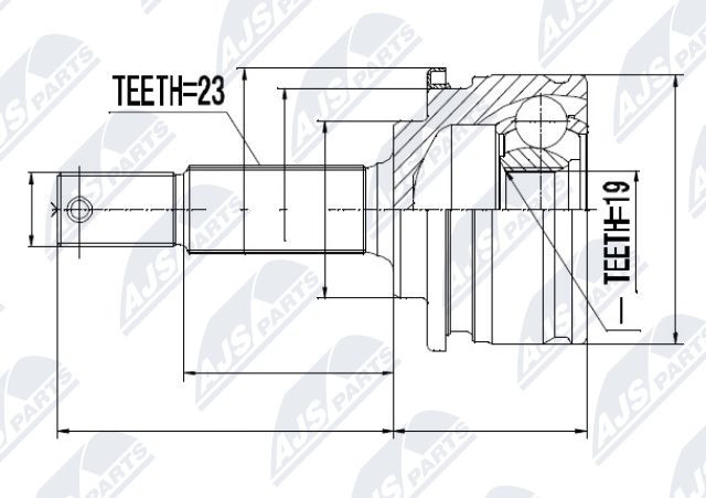 NPZ-NS-036 NTY Joint Kit, drive shaft for NISSAN