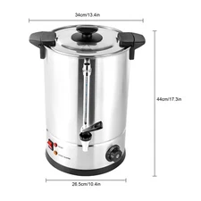 12L Coffee Urn Machine Maker Commercial Dispenser Brewer Hot Water Coffee Urn US