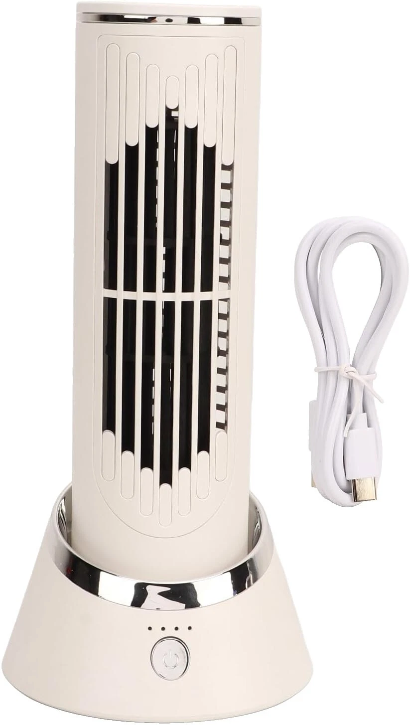 White Electric Tower Portable Fans