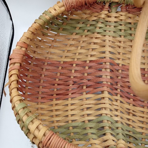 Tkany kosz do zbierania jaj - ręcznie robiony - duży styl butta - dekoracja kuchni domu wiejskiego - Zdjęcie 8 z 24