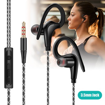 Sport Running Headphone In-Ear Wired Earphone Earbuds Over Ear