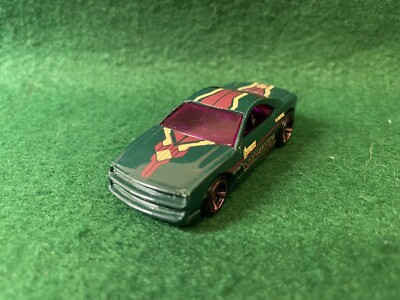 HOT WHEELS MUSCLE TONE GREEN AVENGERS MARVEL VISION CAR THAILAND 2000 1:64 16