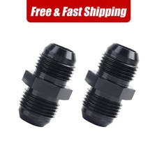 6an To 6an Male Flare Coupler Union Straight Fuel Hose Adapter Fitting 2pcs 6an To 6an Male Flare Coupler Union Straight Fuel Hose Adapter Fitting 2pcs