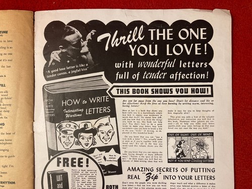 April 1944 'Hit Parader' / Hit Songs/Movies / Roy Rogers-Errol Flynn-War Letters - Picture 4 of 12