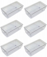 (6) Interdesign Linus 52330 3 x 6 x 2 Clear D...