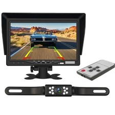 Backup Camera Car Rear View Parking System Night Vision 7"Monitor Waterproof Kit