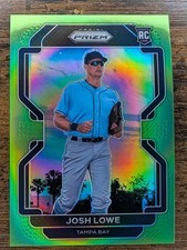 2022 Panini Prizm Lime Green #215 Josh Lowe Tier II #d /125 Rookie RC