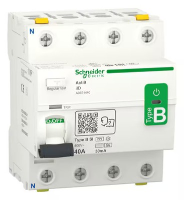 Schneider Electric A9Z61440 FI-SCHALTER IID 4P 40A 30MA, Typ B