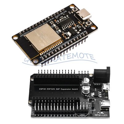 ESP32 CH340C Type C Development Board Wifi Bluetooth + ESP32 30P Expansion Board
