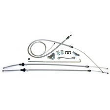 Parking Brake Cable Kit Complete With Intermediate Cable 1972-74 Cuda Oe Steel Parking Brake Cable Kit Complete With Intermediate Cable 1972-74 Cuda Oe Steel