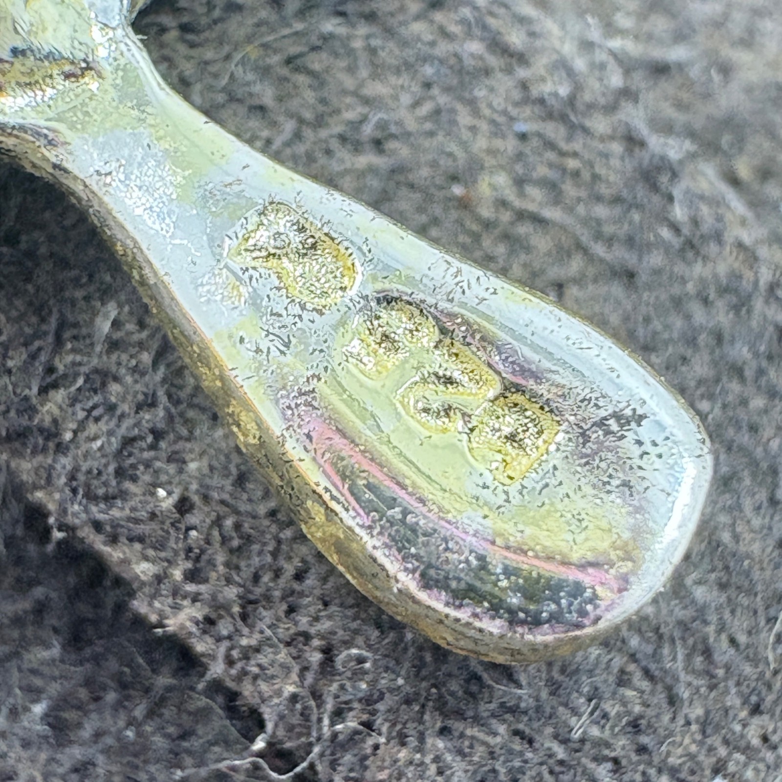 VTG Solid Sterling Silver 925 Rounded Cross Penda… - image 5