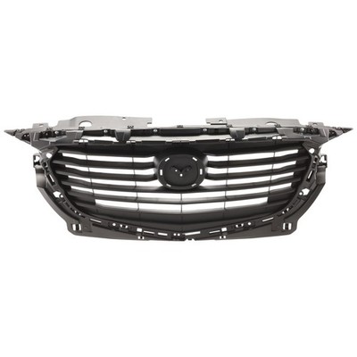 Grille Assembly For 2016-2020 Mazda CX-3 Textured Dark Gray Shell and Insert