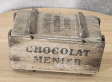Vintage Rare Small Wooden Box Empty Chocolate...