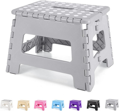 9'' Folding Step Stool for Kids and Adults, Collapsible Light-Weight Foot Stools 