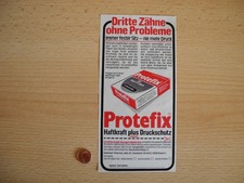 Reklame Werbeanzeige Protefix Haftkraft plus Druckschutz Queisser Pharma Essen