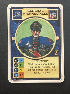 Doomtrooper CCG Warzone General Michael Kell Card Mutant Chronicles 1995 NM
