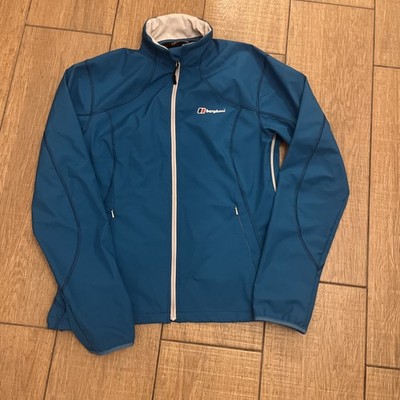 Berghaus Jacket Womens 14 Blue Windstopper Windbreaker Full Zip