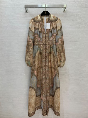 #ad ZIMMERMANN: Stylish Vintage Floral Print Maxi Dress SIZE 2 $351.00