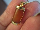 18K YELLOW GOLD JADE 4.3 GRAMS CHARM PENDANT NECKLACE — photo 3