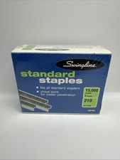 Swingline Staples Standard 1/4 Inch Length 210 / Strip 5000 per Box - 3 Pack NEW