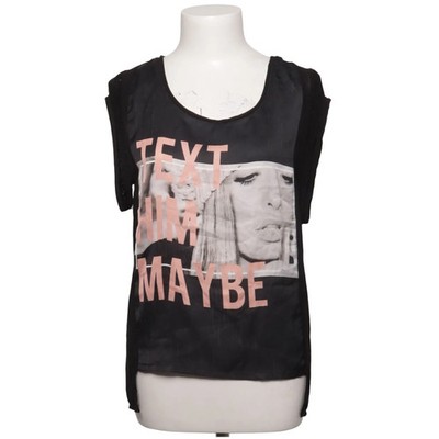 MJA Paris, Top, Größe: S/M, Schwarz, Print, Damen #KDh