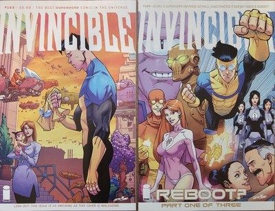 2 Image Invincible 123 & 124 1st Print Atom Eve Robert Kirkman Ottley Omni-Man 1