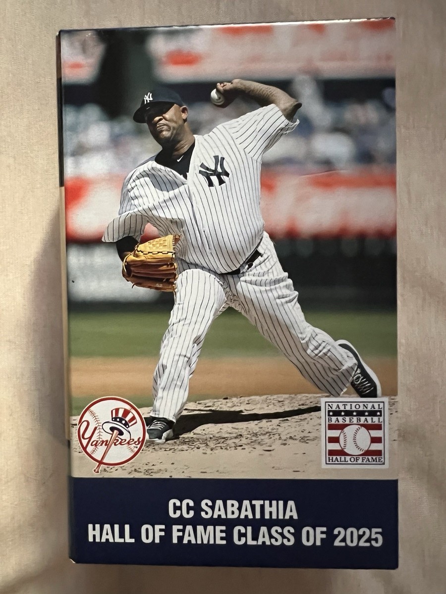 NY YANKEES CC SABATHIA HALL OF FAME REPLICA PLAQUE SGA HOF 9/7