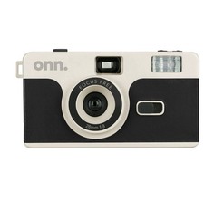 onn. Reusable 35MM Camera w/Flash Black 8MP - NEW
