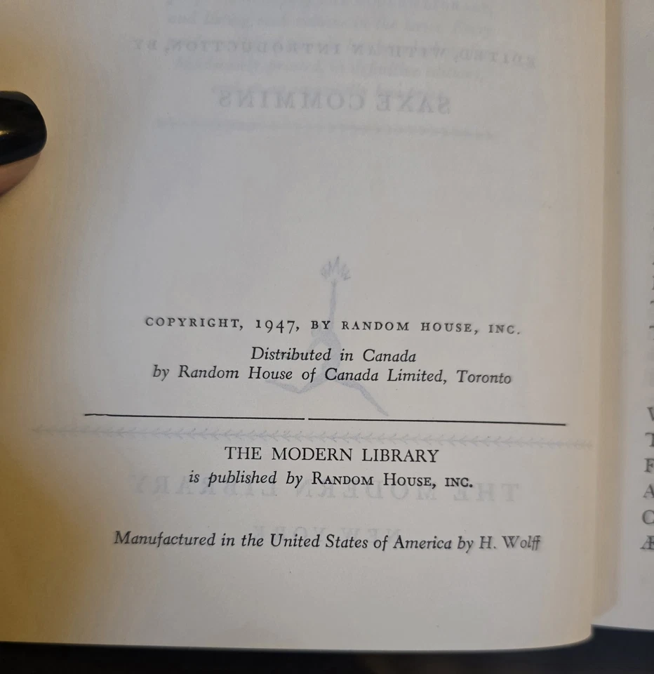 Selected Writings Of Robert Louis Stevenson Modern Library 1974 HC - Image 4 of 4