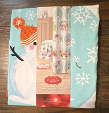 St. Nicholas Square Oh What Fun Snowman Shower Curtain 70x70