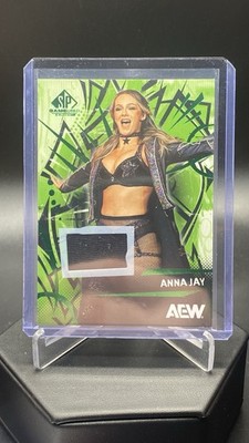 2025 SP Game Used AEW Anna Jay #1 Green Memorabilia Relic