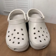 Crocs Classic Clog Shoes Women 7 White Slip On Comfort Foam Garden