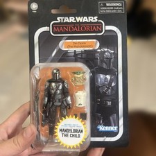 Star Wars The Mandalorian DIN DJARIN Vintage Collection Figur mit Grogu & Blas