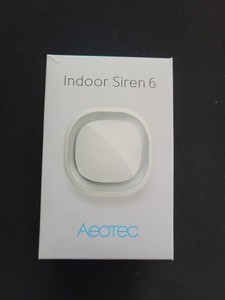 Aeotec Indoor  Siren 6, Z-Wave Plus Siren/Doorbell/Alert Chime ZW164- Open Box