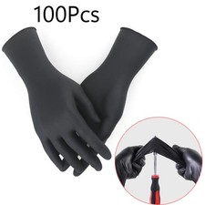 100PCS Disposable nitrile Exam Gloves Black powder-free exam gloves CE/FDA