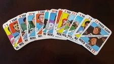 1971 topps Game football cards, complete your set
