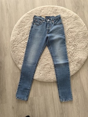 Original Levi s 501  90s Jeans W25 L32 Damen Retro Blau   Nagelneu