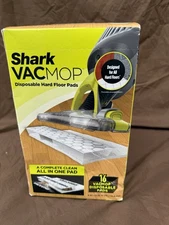 Shark VACMOP Vacuum Mop Pad Refills 16 Pack Disposable Wet Dry Floor Pads MVP16